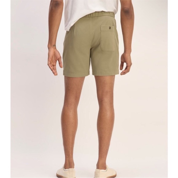 Everlane men's performance chino pull on shorts light tan khaki M - Picture 2 of 6